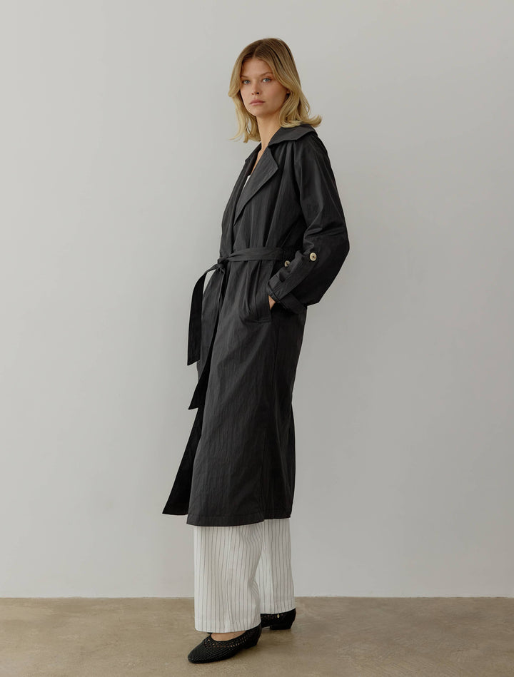 Midi Length Trench Coat