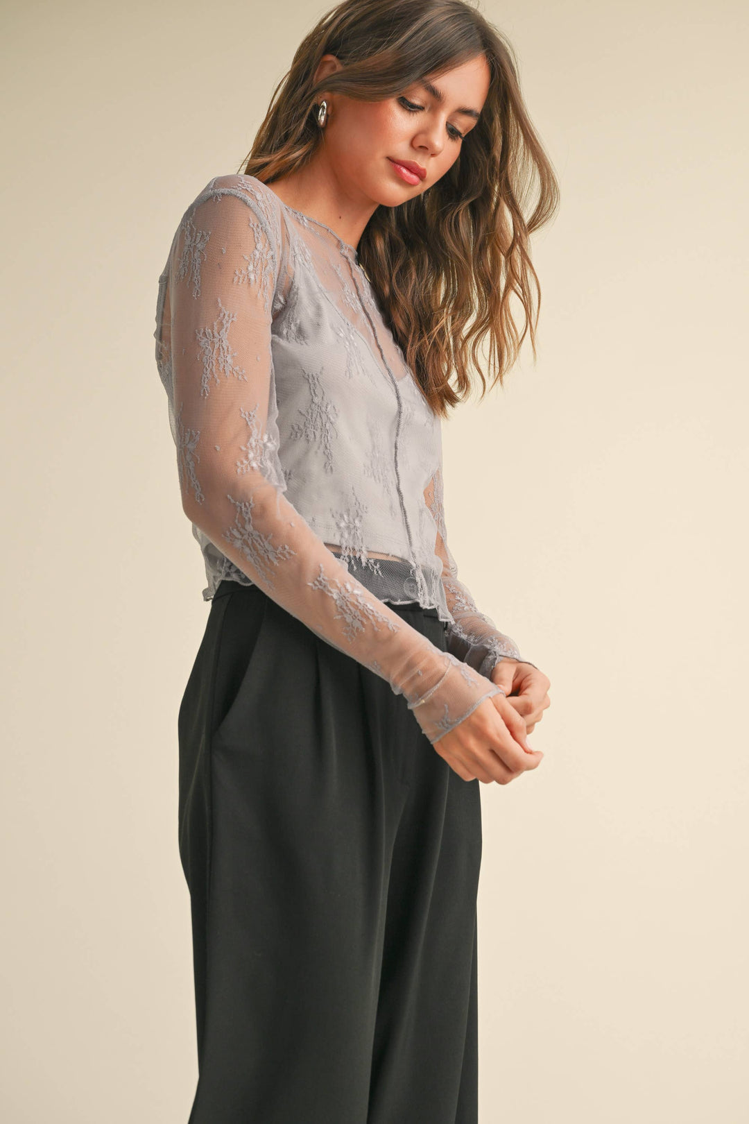 Lace Top with Lining