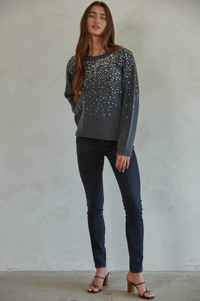 Sequin Detail Sweater