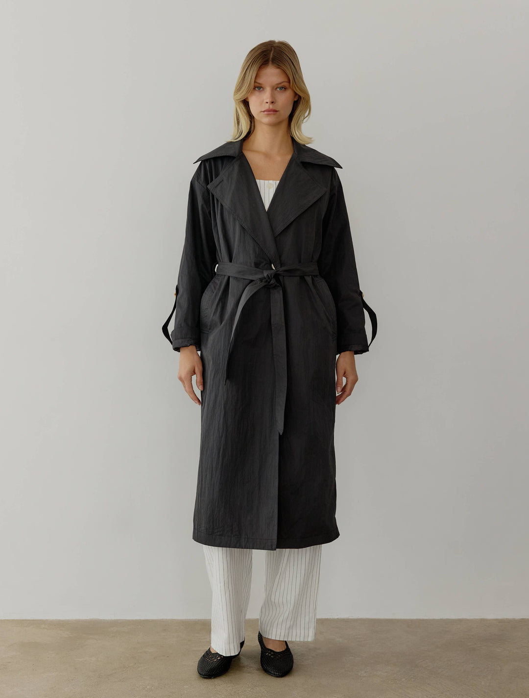 Midi Length Trench Coat