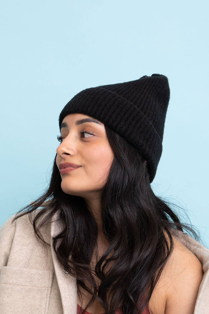 Cuffed Rib Knit Beanie