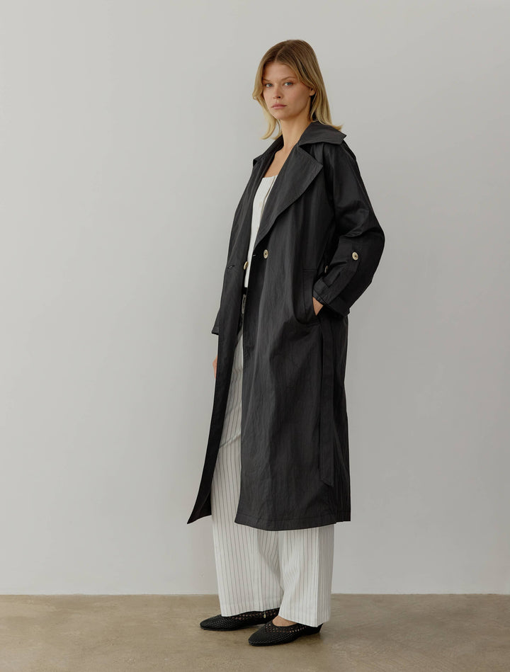 Midi Length Trench Coat