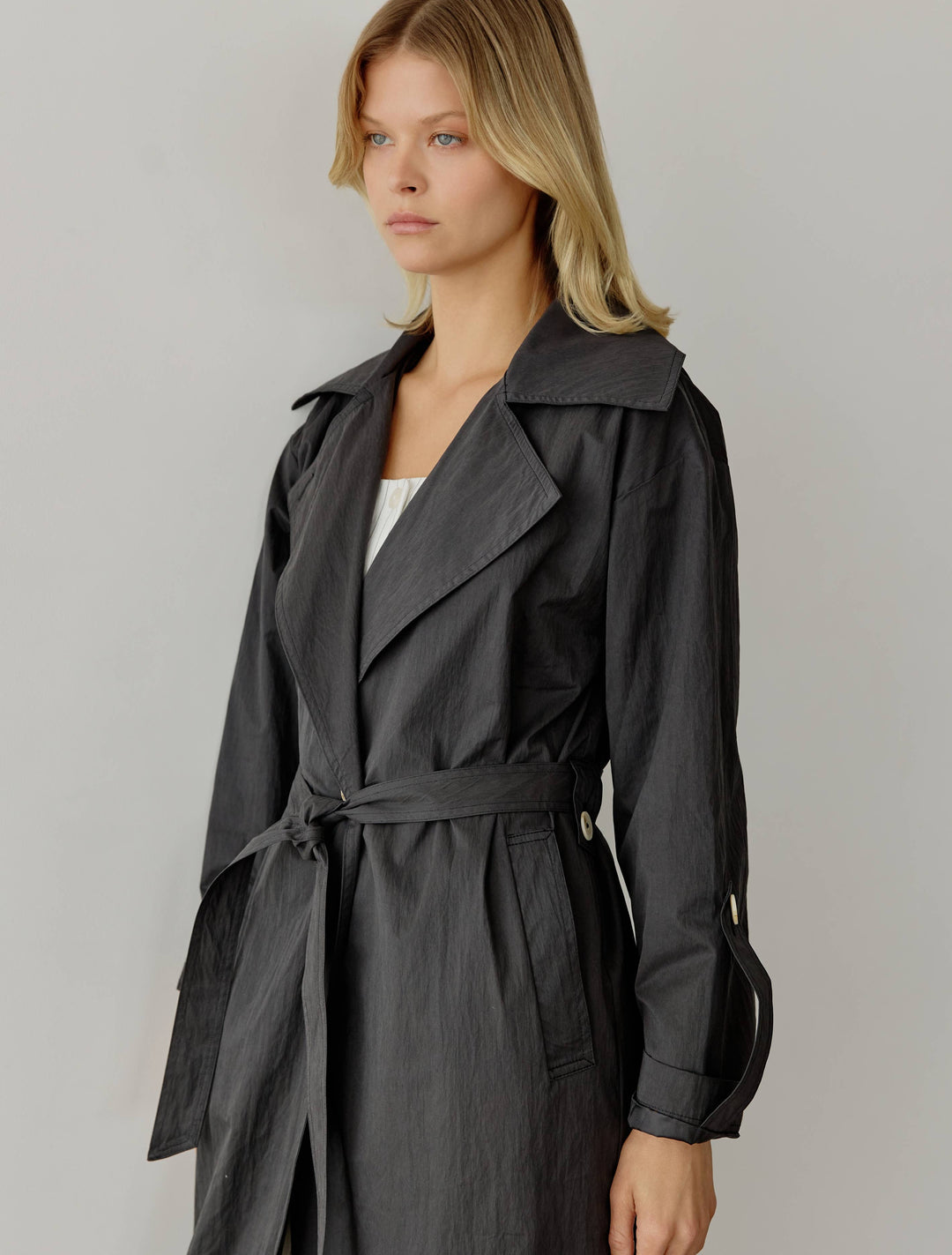 Midi Length Trench Coat