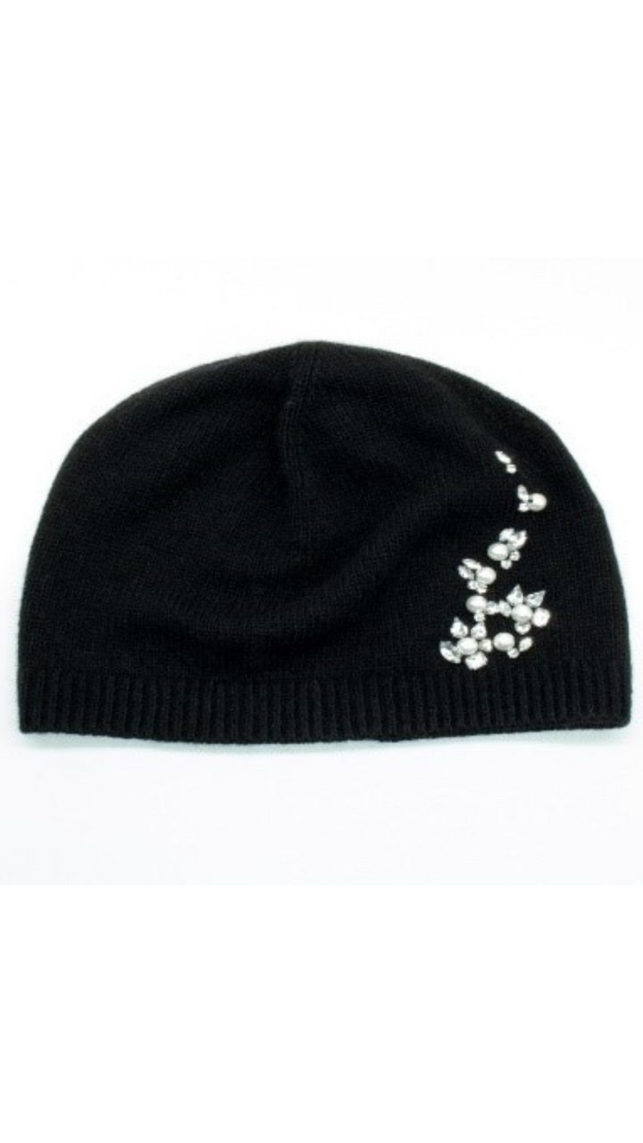 Jersey Hat with Side Jewel Cluster