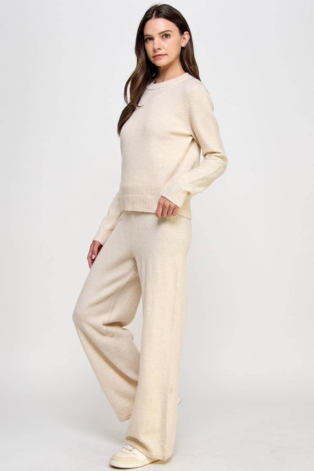 Cozy Knit Lounge Wide Leg Pants