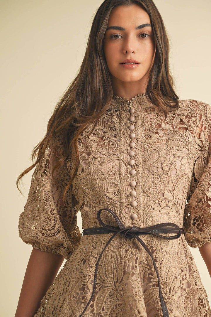 Victorian Lace Mini Dress