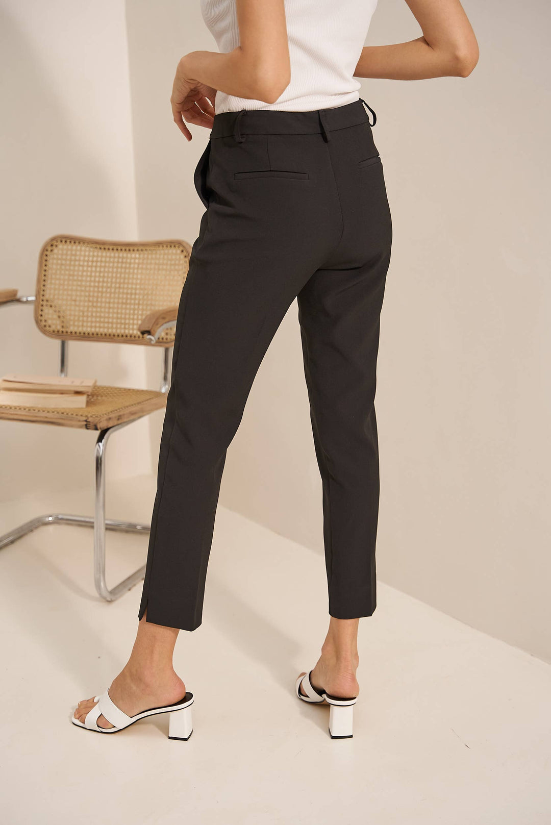 Signature High Waist Cigarette Pants