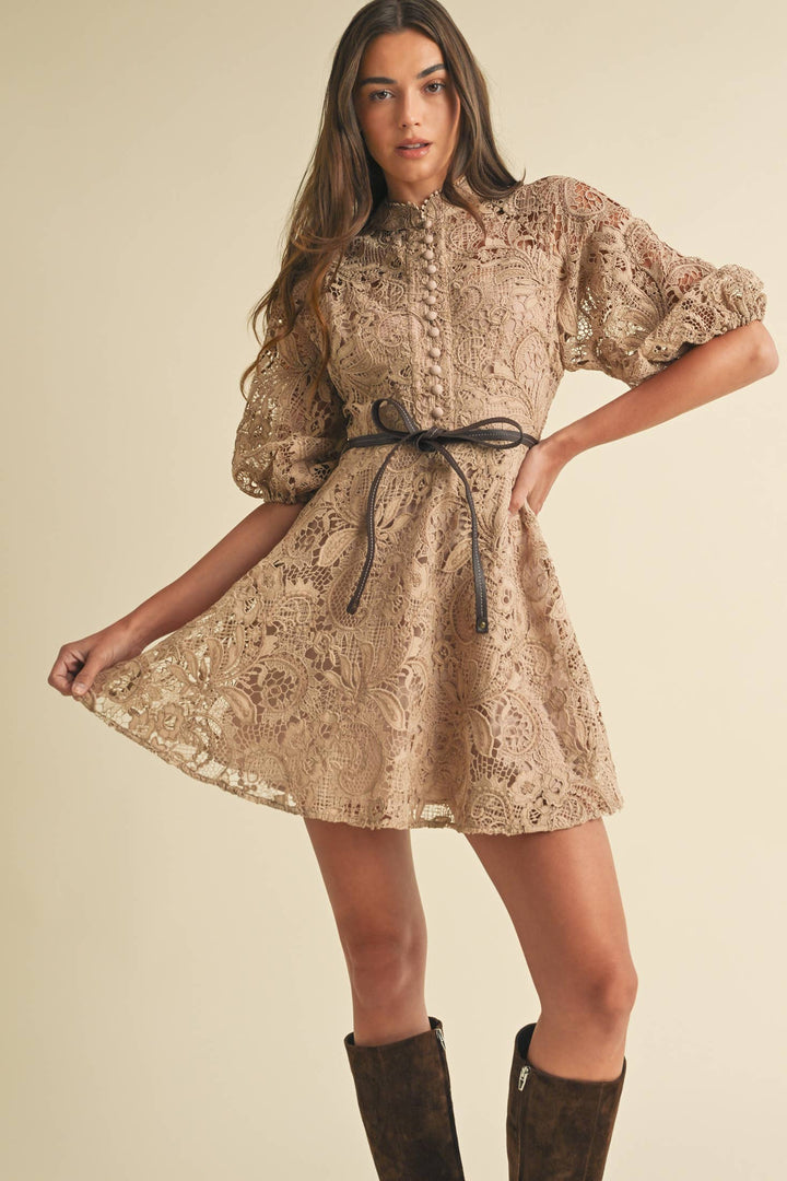 Victorian Lace Mini Dress