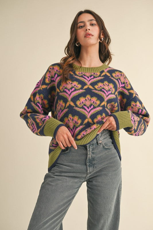 Floral Sweater