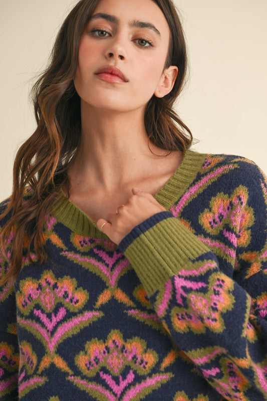 Floral Sweater